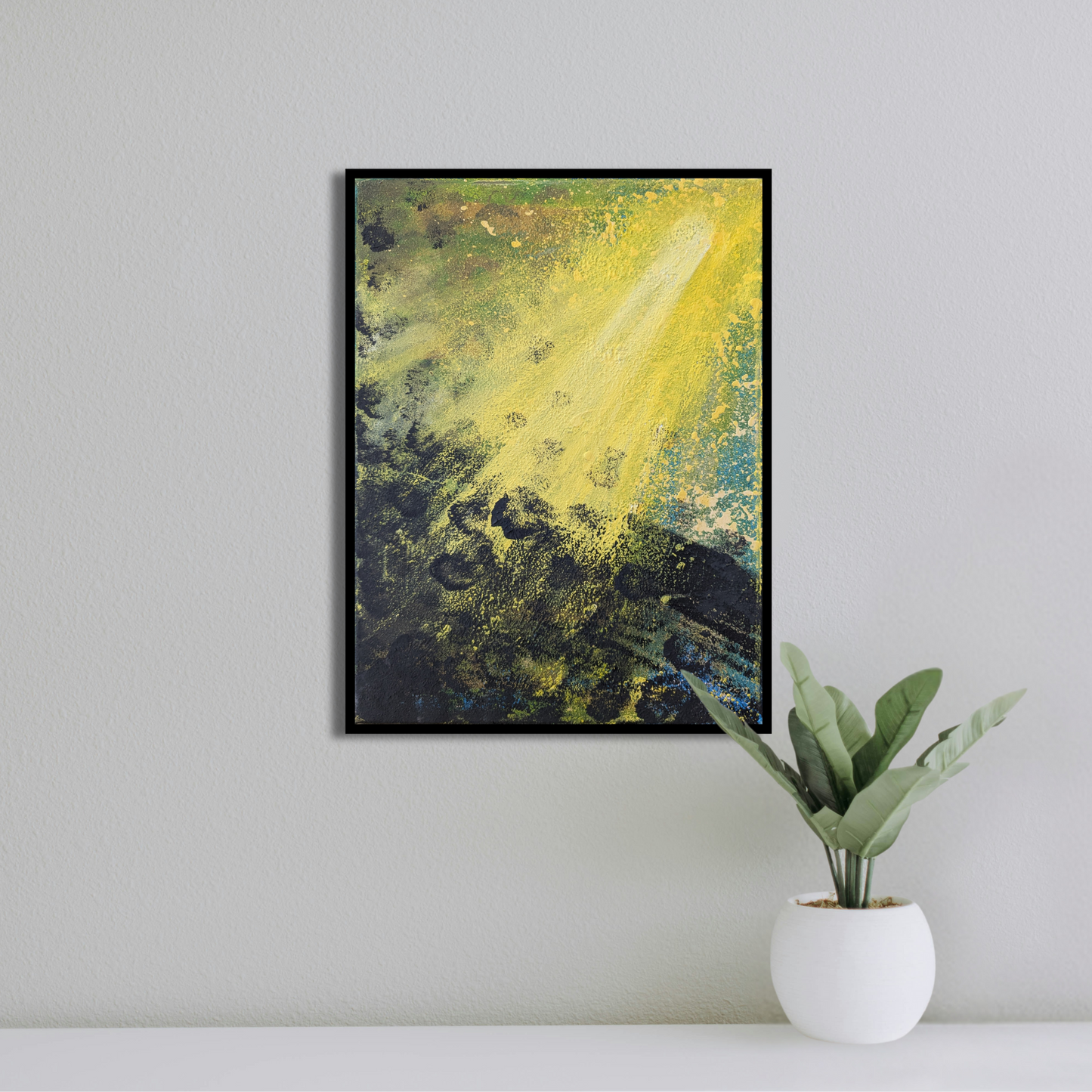 Impact - peinture acrylique originale 30x40cm (2025)