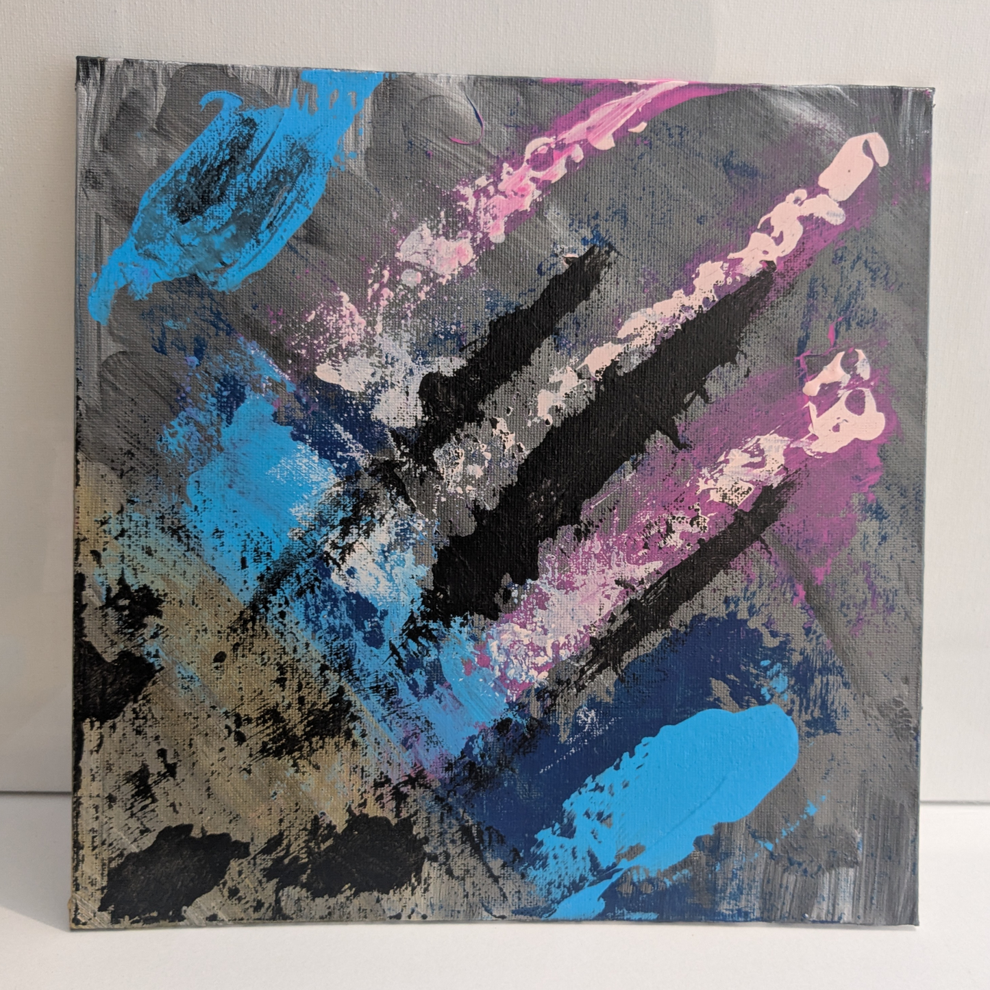 0308B - peinture acrylique originale 25x25cm (2025)