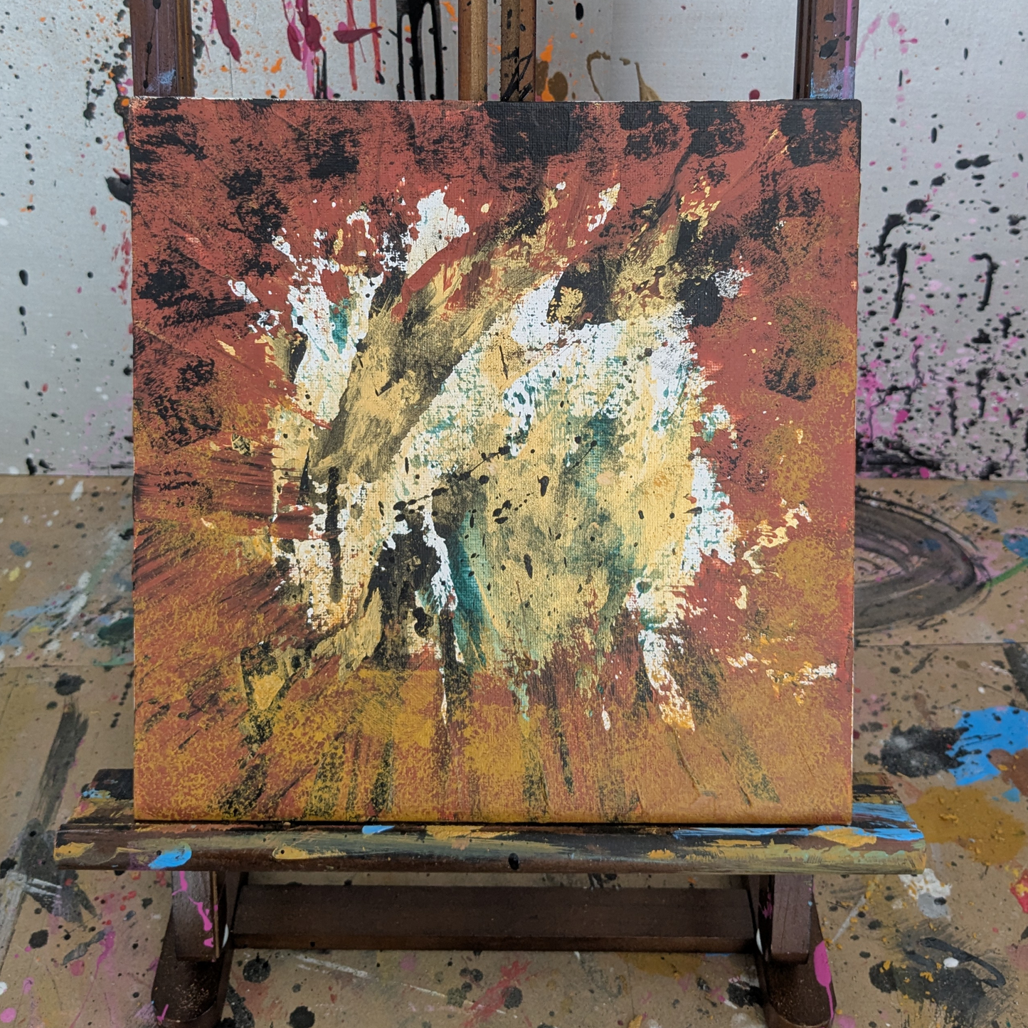 Fauve - peinture acrylique originale 25x25cm (2025)