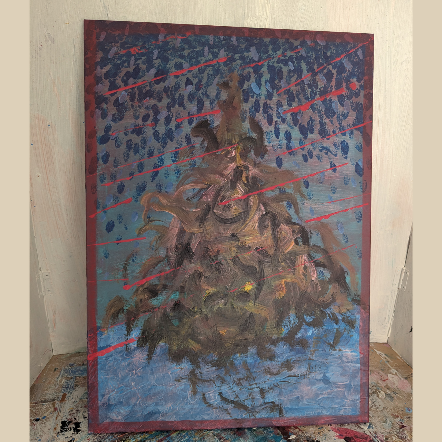 La première graine - peinture acrylique originale 50x70cm (2025)