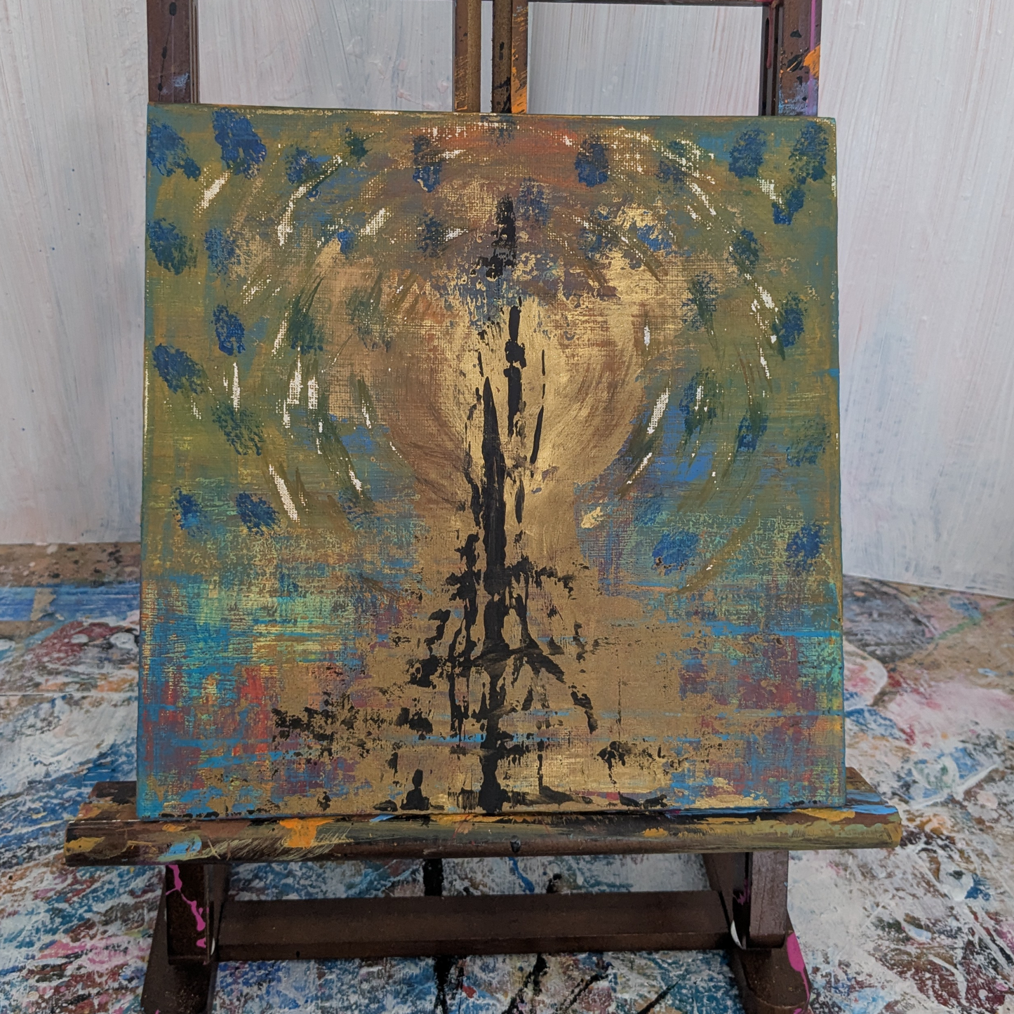 Signal - peinture acrylique originale 25x25cm (2025)