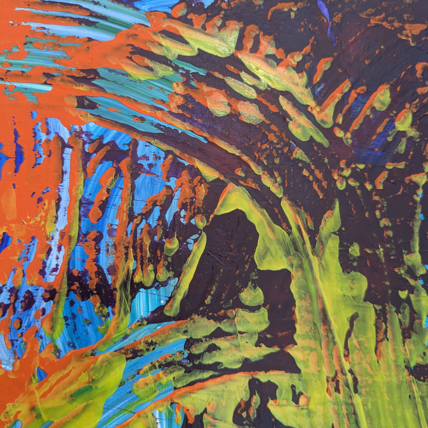 Mouvements des couleurs - peinture acrylique originale 40x50cm (2025)