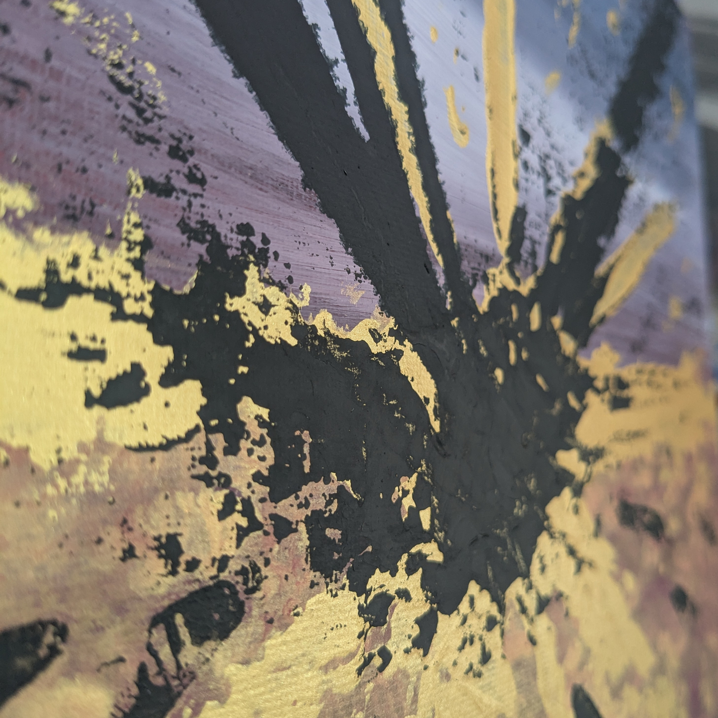 Rebond - peinture acrylique originale 25x25cm (2025)