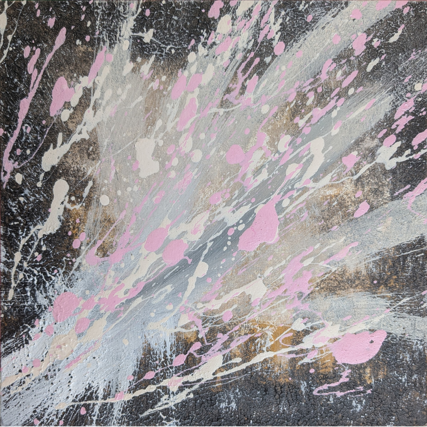 0331D - peinture acrylique originale 25x25cm (2025)