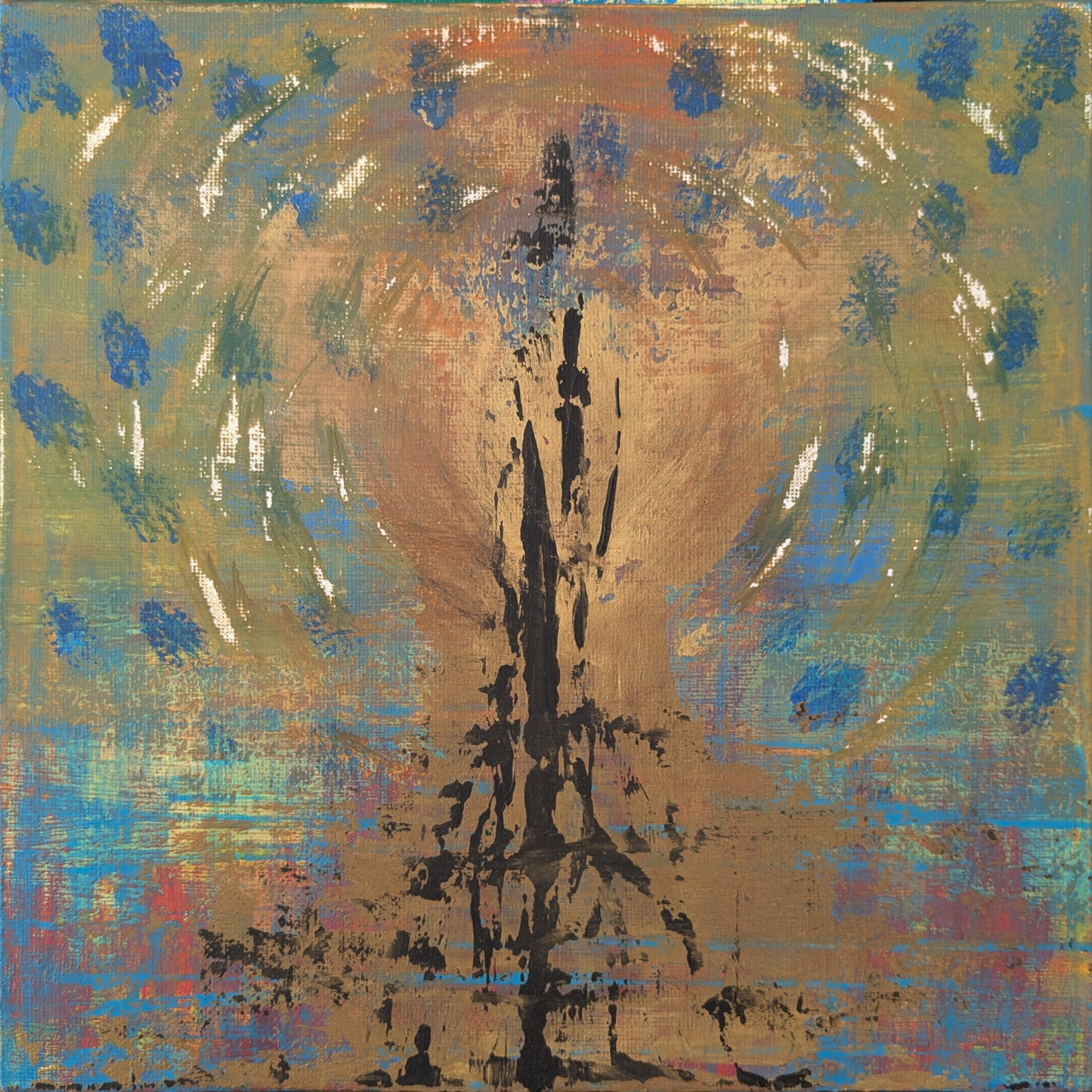 Signal - peinture acrylique originale 25x25cm (2025)