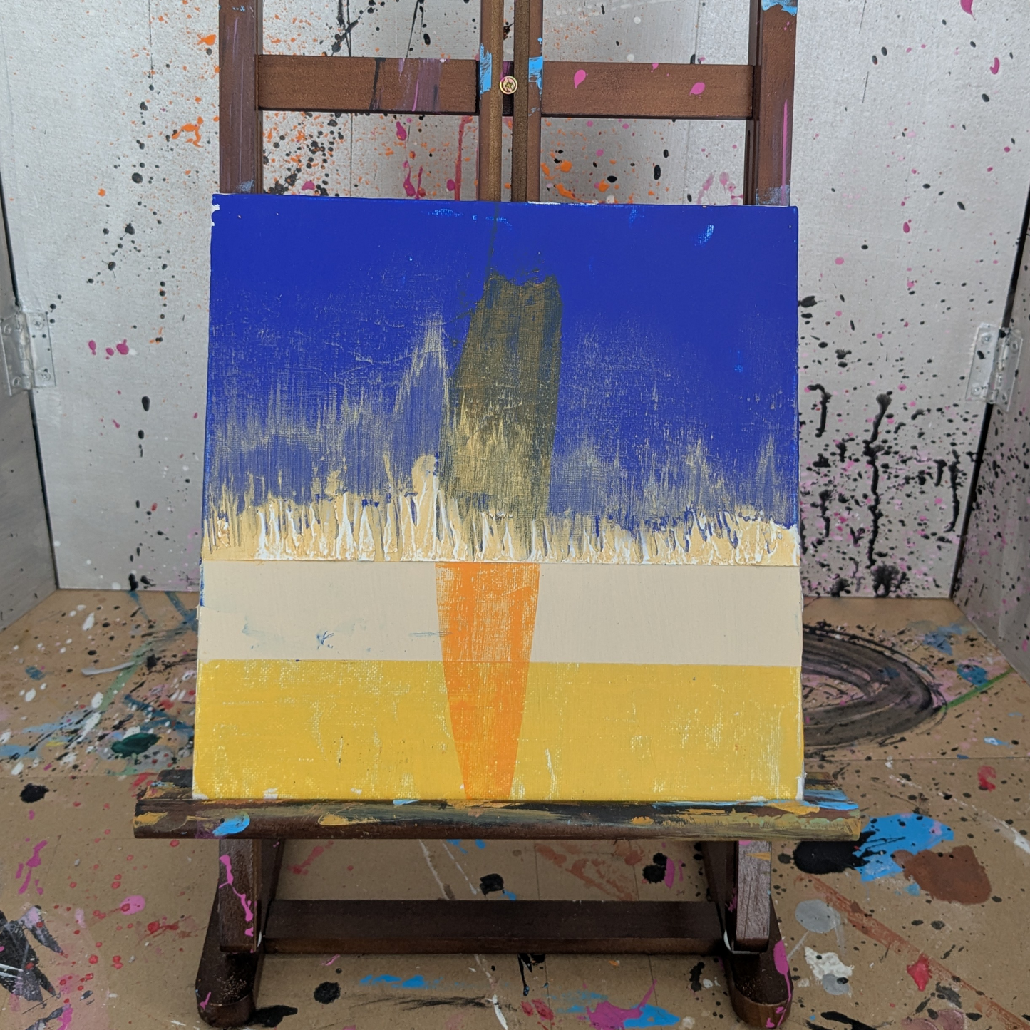 Le pic - peinture acrylique originale 25x25cm (2025)