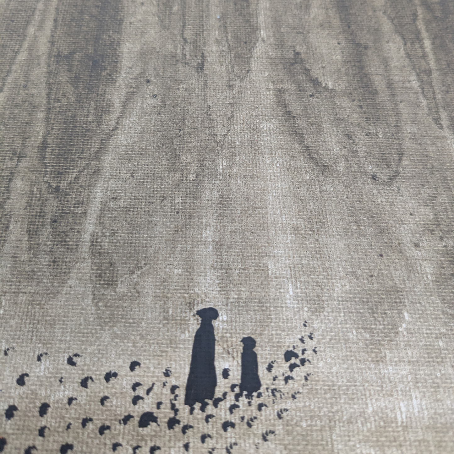 L'entrée de la forêt - peinture acrylique originale 25x25cm (2025)