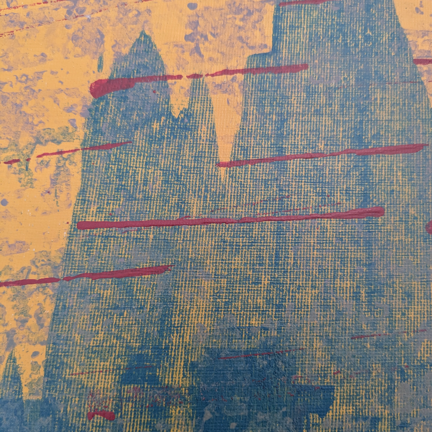 0408E - peinture acrylique originale 25x25cm (2025)