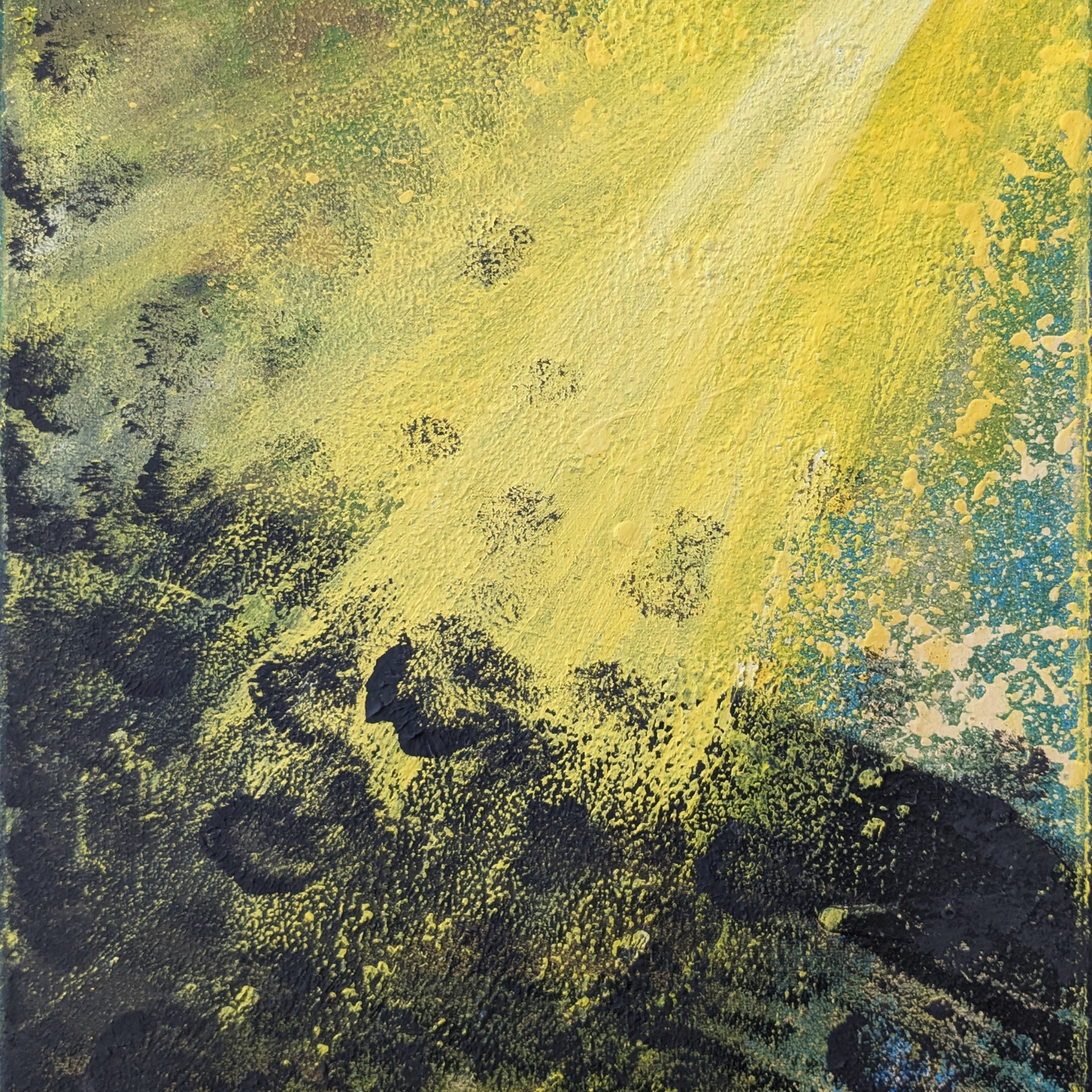 Impact - peinture acrylique originale 30x40cm (2025)