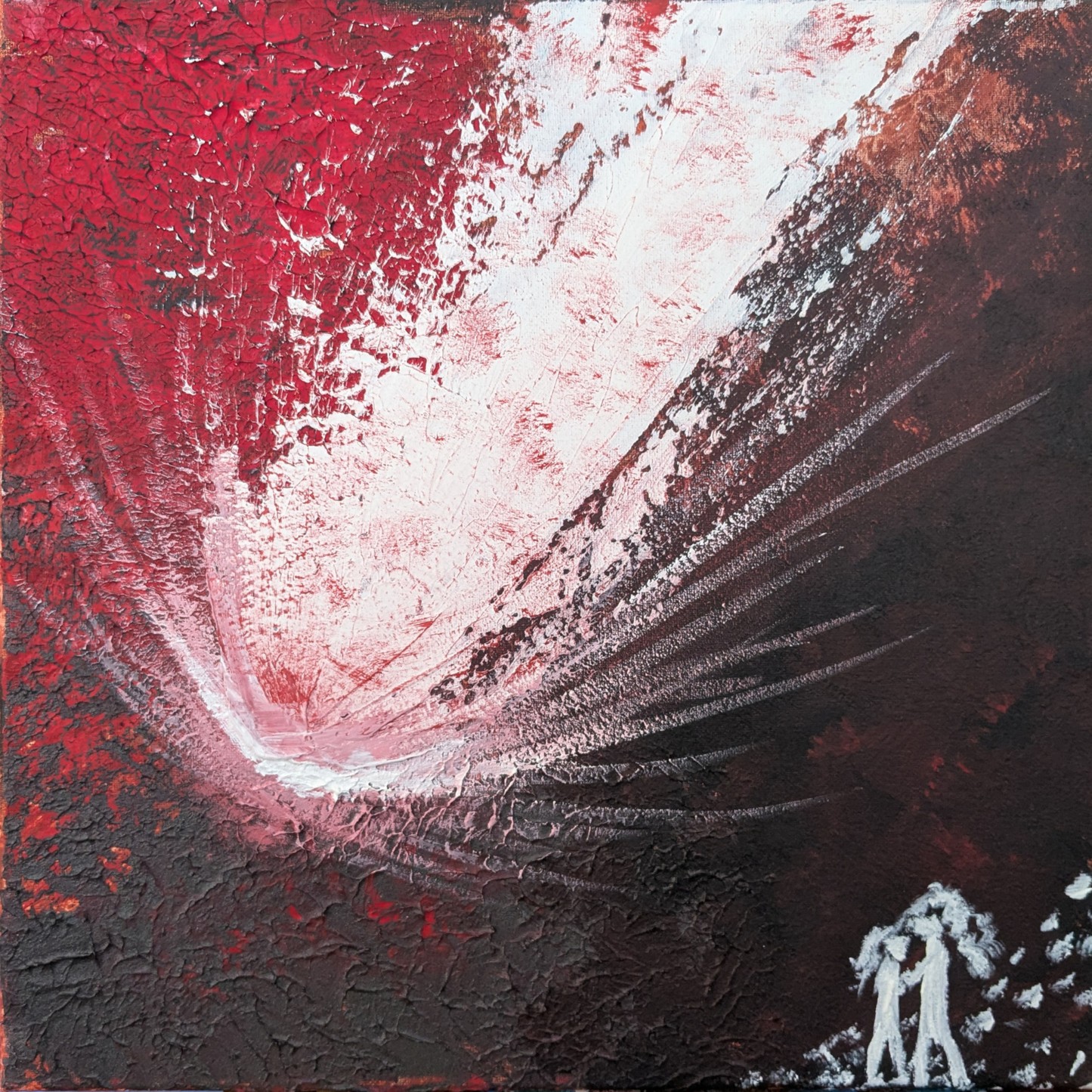 Météorite - peinture acrylique originale 40x40cm (2025)