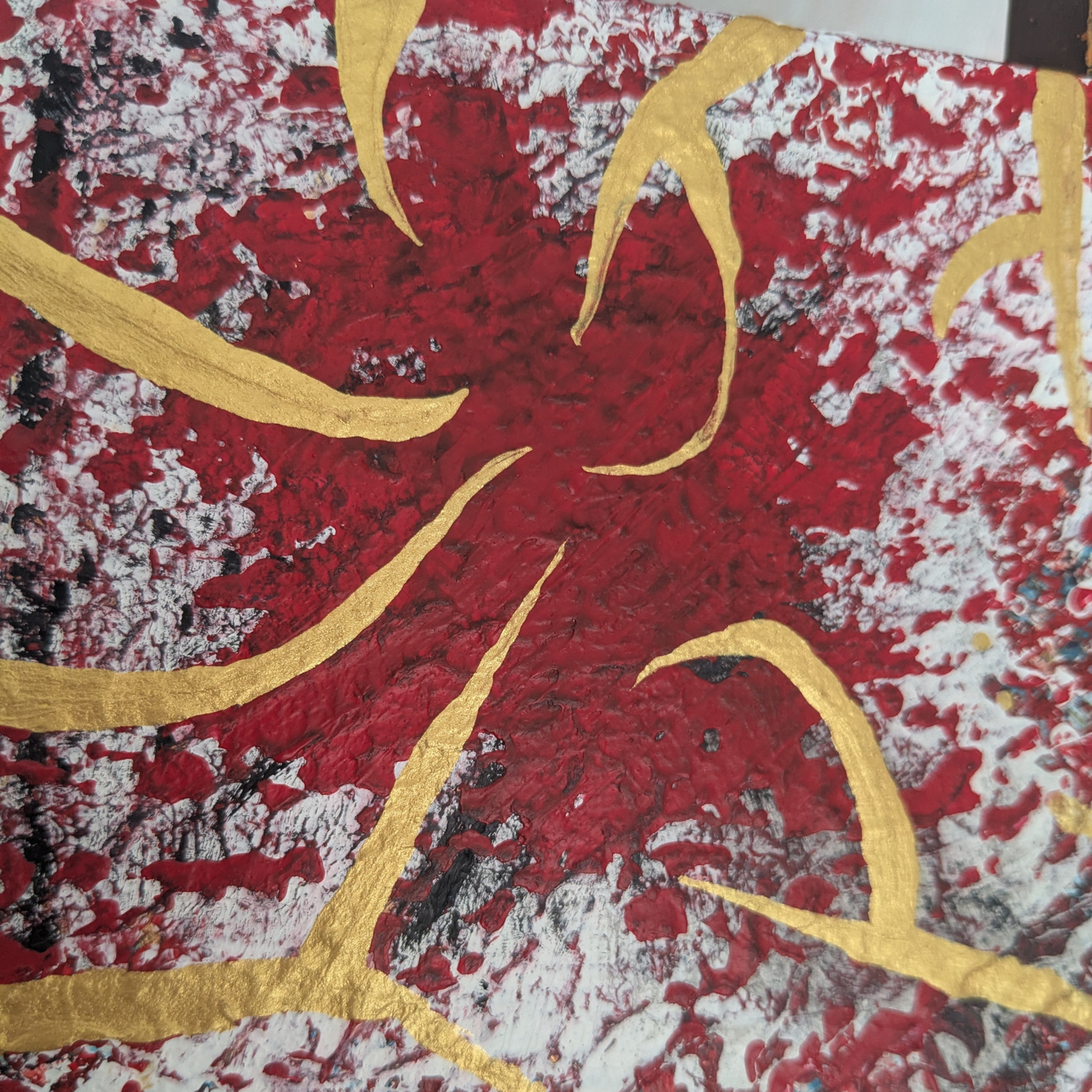 Epineuse traversée - peinture acrylique originale 25x25cm (2025)