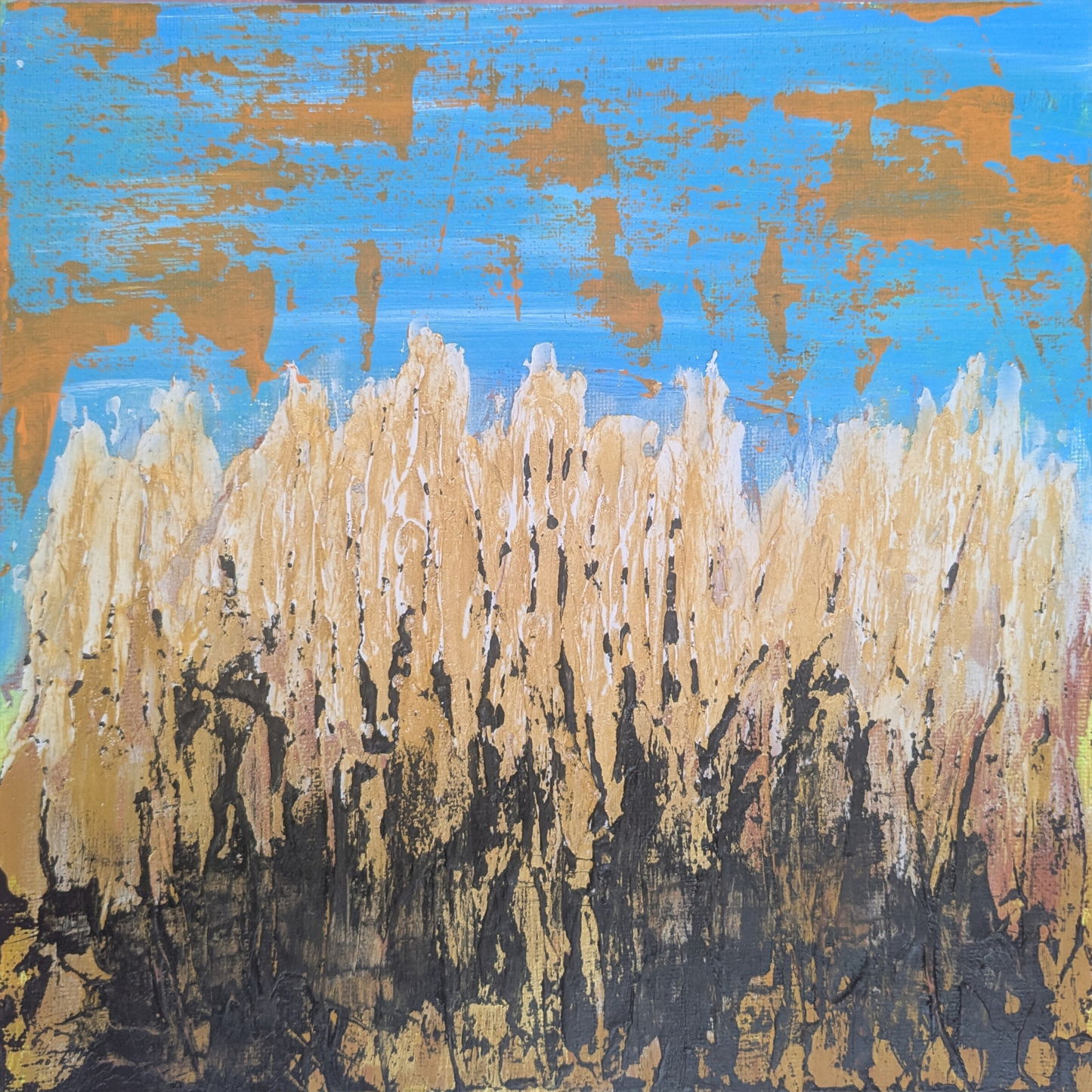 0320A - peinture acrylique originale 25x25cm (2025)