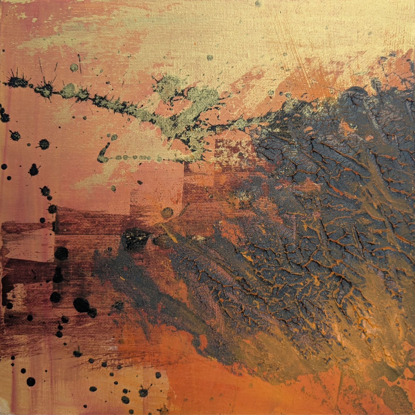 0411B - Diptyque peintures acryliques originales 25x25cm (2025)