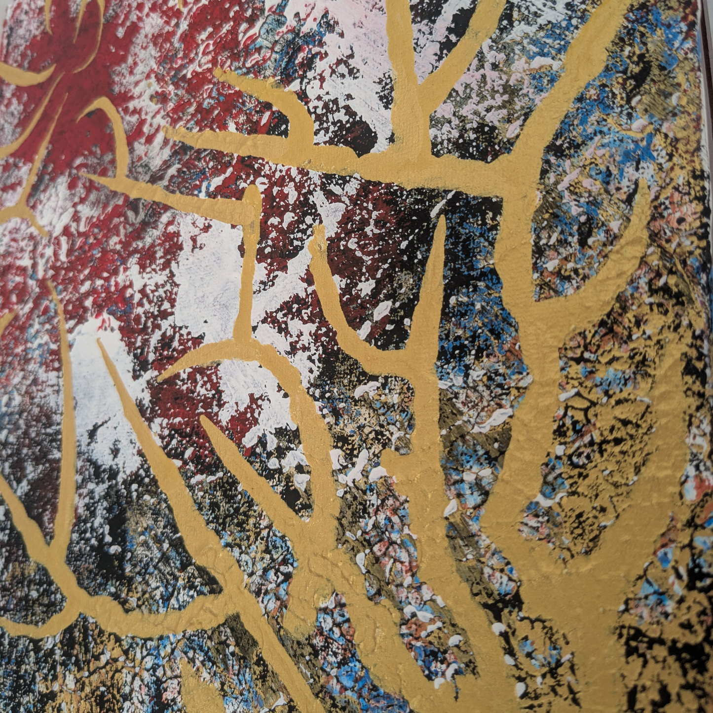 Epineuse traversée - peinture acrylique originale 25x25cm (2025)