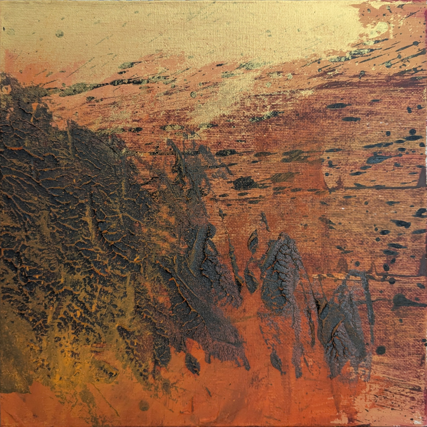 0411B - Diptyque peintures acryliques originales 25x25cm (2025)