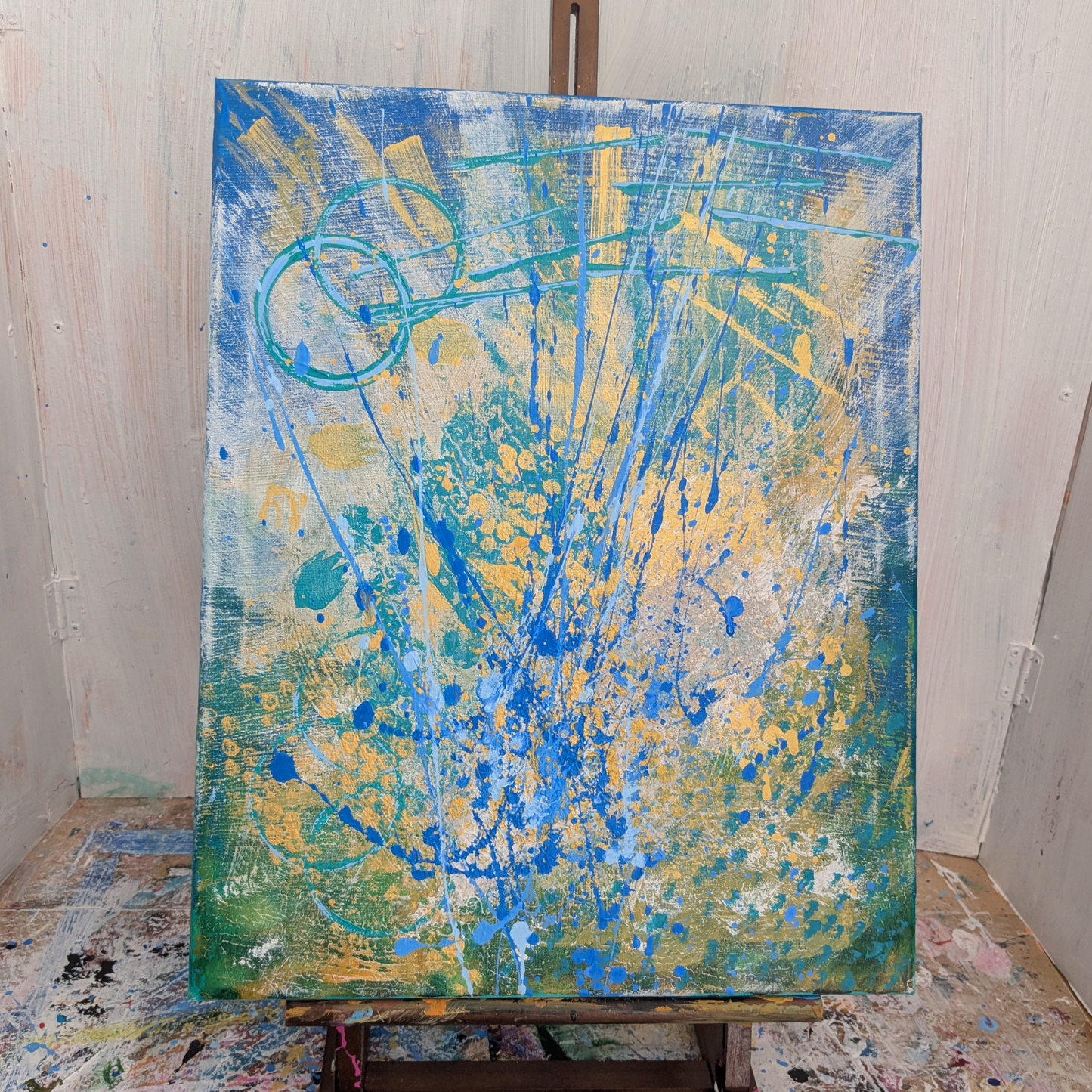 Energie libre - peinture acrylique originale 40x50cm (2025)