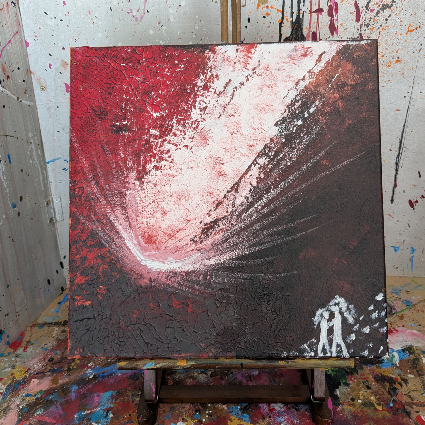 Météorite - peinture acrylique originale 40x40cm (2025)