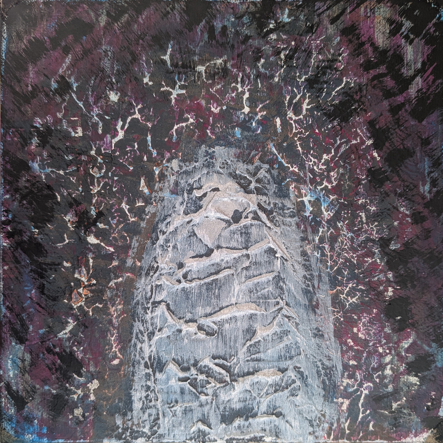 0418A - peinture acrylique originale 25x25cm (2025)