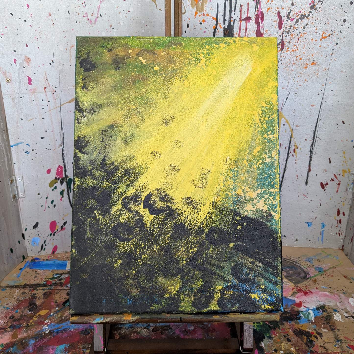 Impact - peinture acrylique originale 30x40cm (2025)