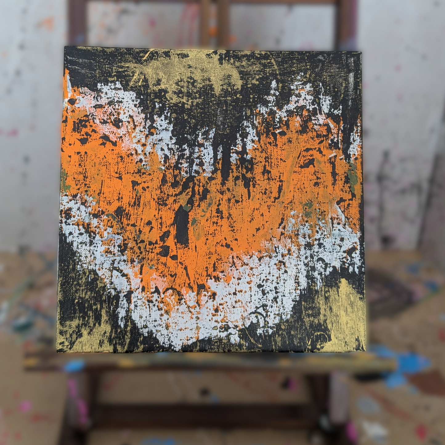 Le grand oiseau - peinture acrylique originale 25x25cm (2025)