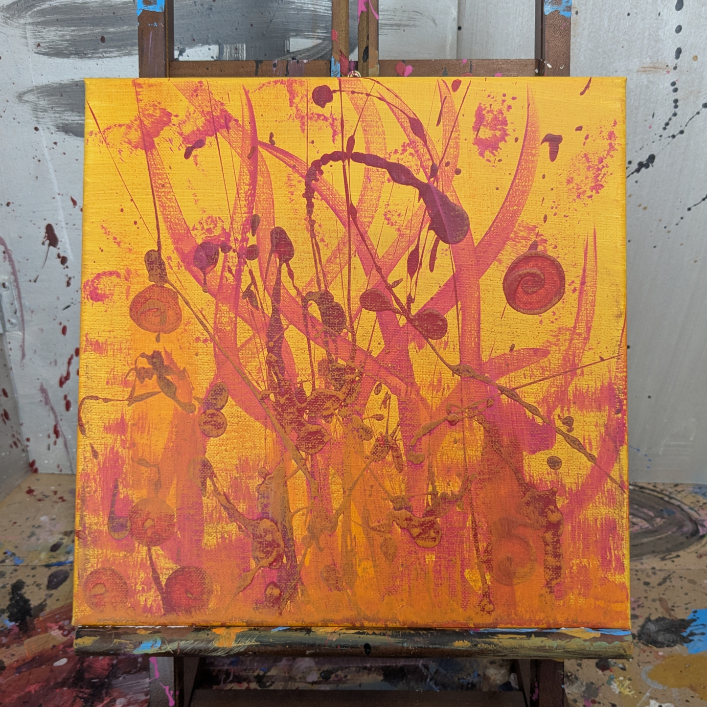 0331F - peinture acrylique originale 30x30cm (2025)