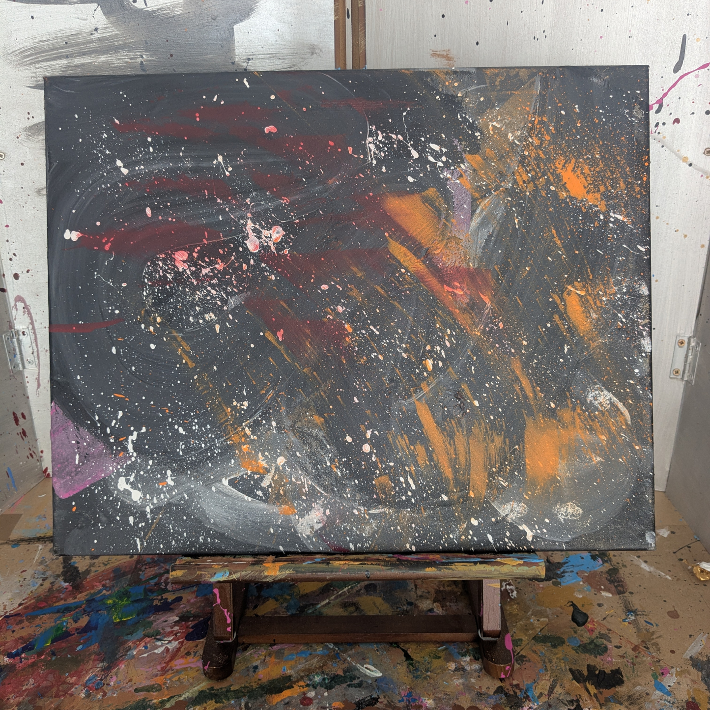 Galaxie - peinture acrylique originale 50x40cm (2025)