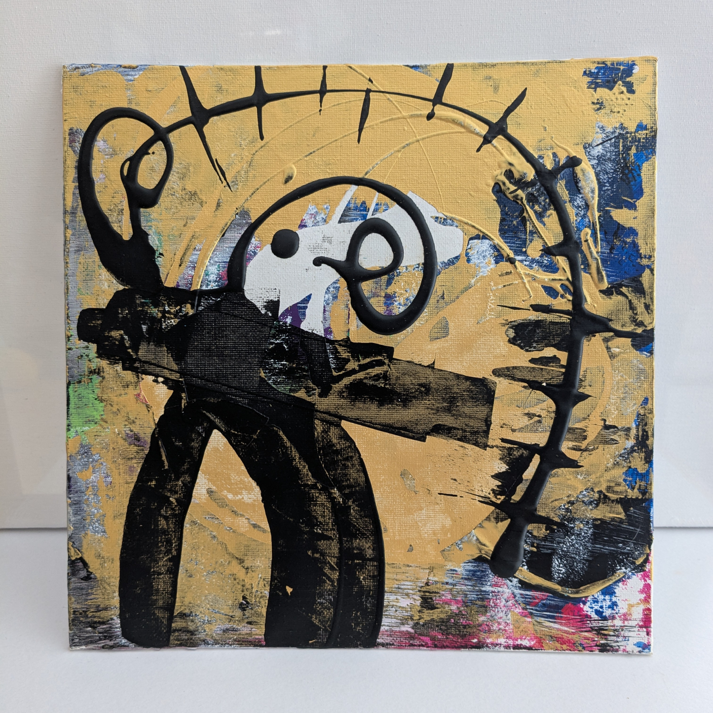 0313B - peinture acrylique originale 25x25cm (2025)