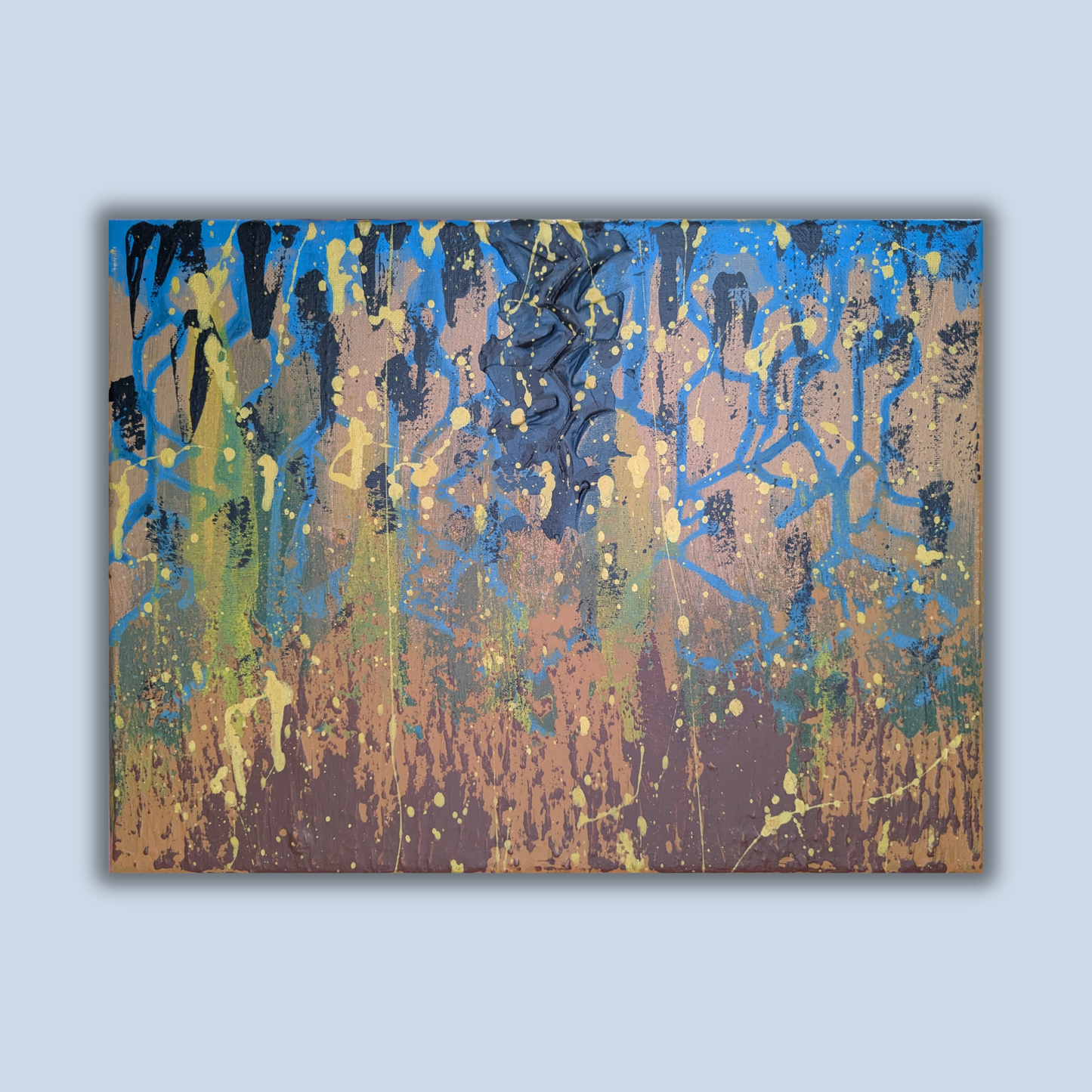 0411A - peinture acrylique originale 40x30cm (2025)