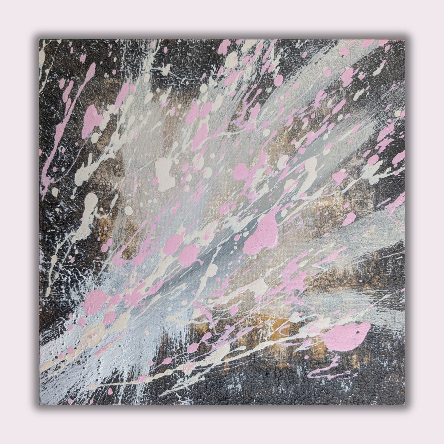 0331D - peinture acrylique originale 25x25cm (2025)