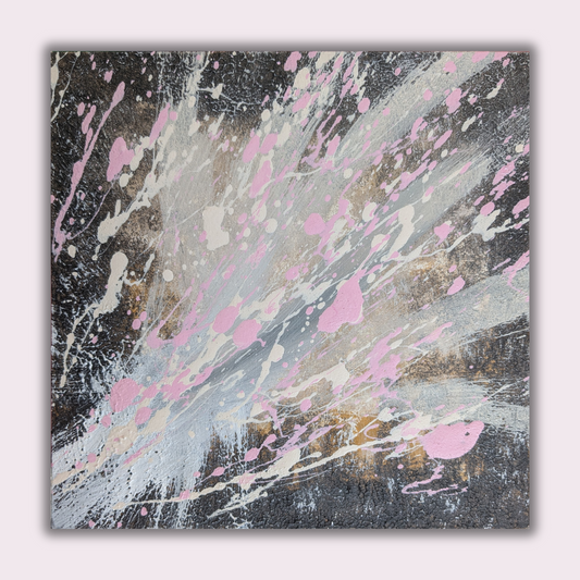 0331D - peinture acrylique originale 25x25cm (2025)