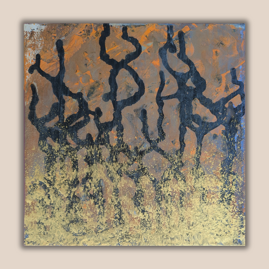 0402D - peinture acrylique originale 25x25cm (2025)