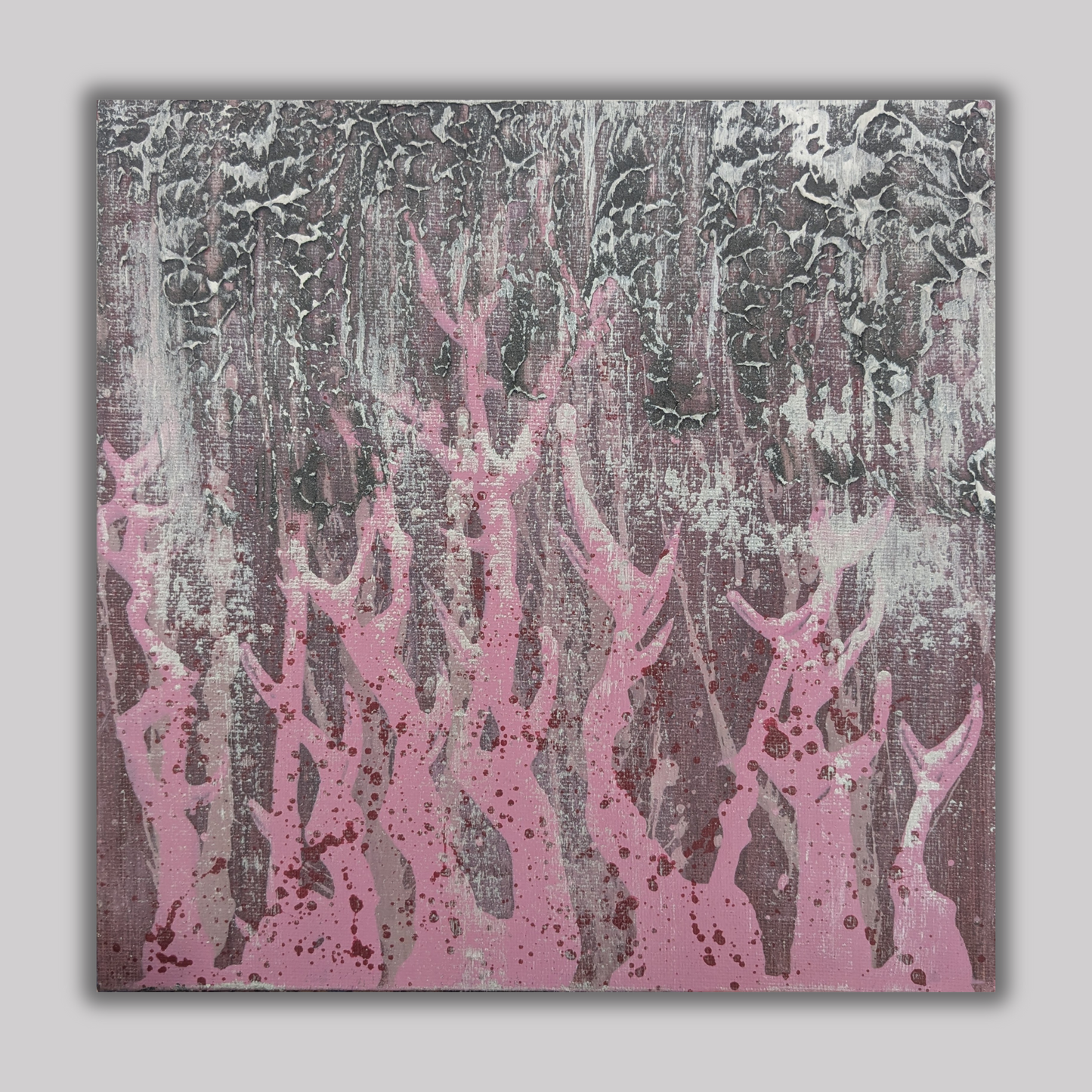 0408D - peinture acrylique originale 25x25cm (2025)