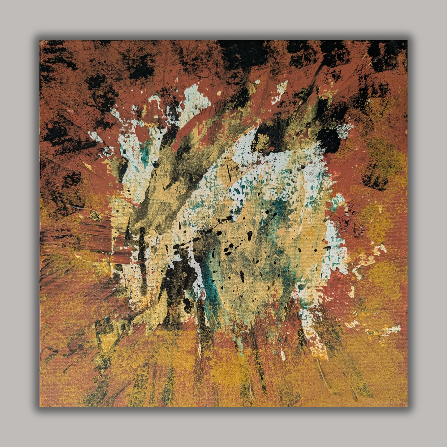 Fauve - peinture acrylique originale 25x25cm (2025)