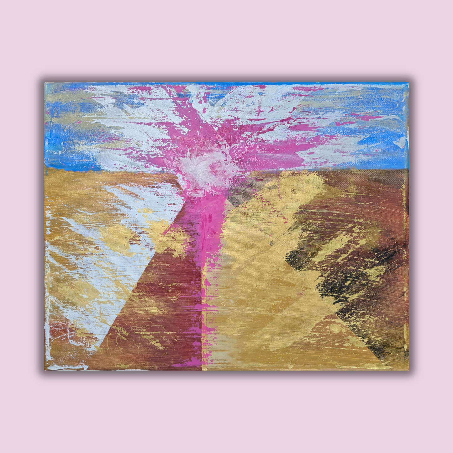 Le portail temporel - peinture acrylique originale 30x24cm (2025)