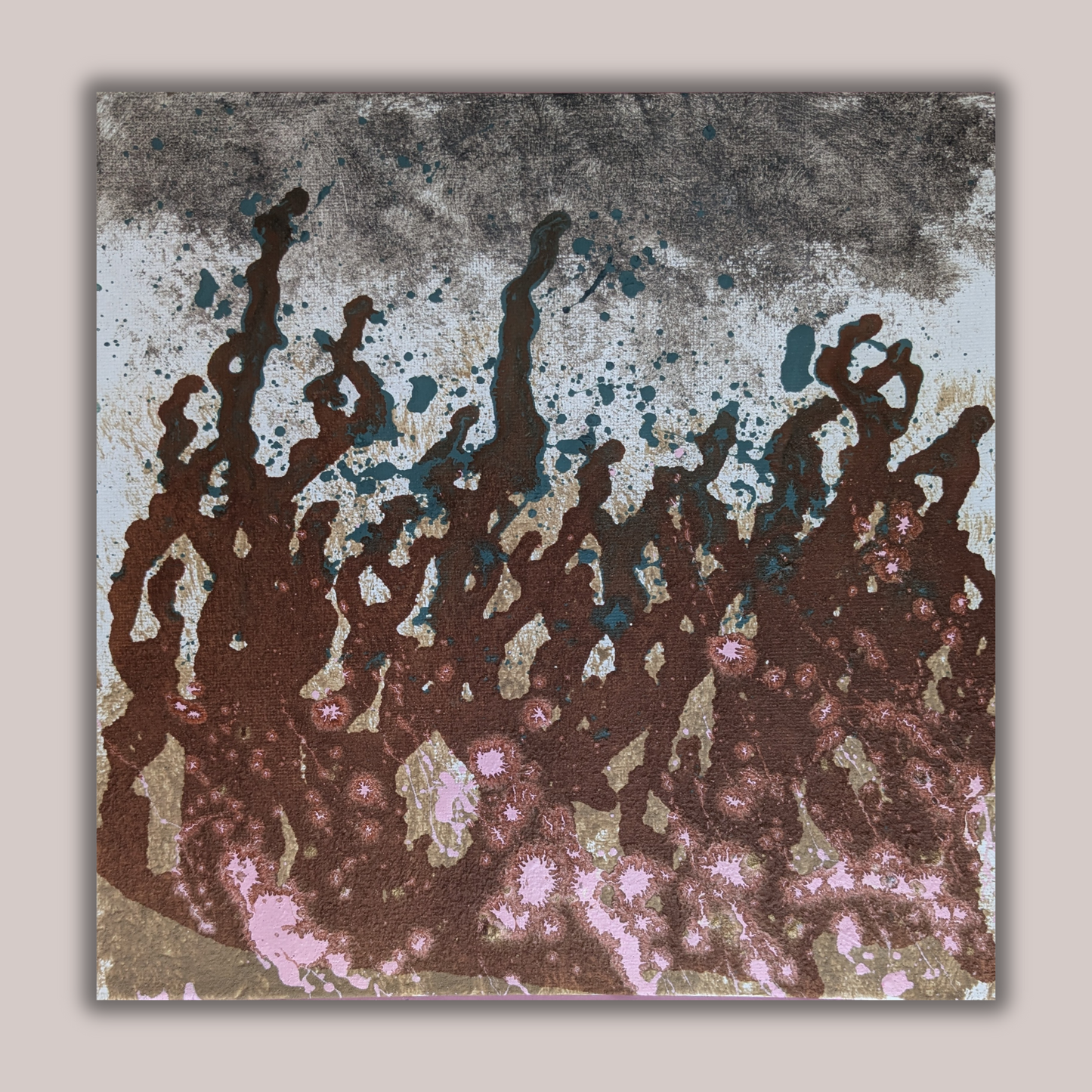 0331A - peinture acrylique originale 25x25cm (2025)