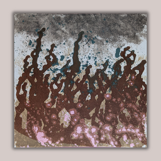 0331A - peinture acrylique originale 25x25cm (2025)