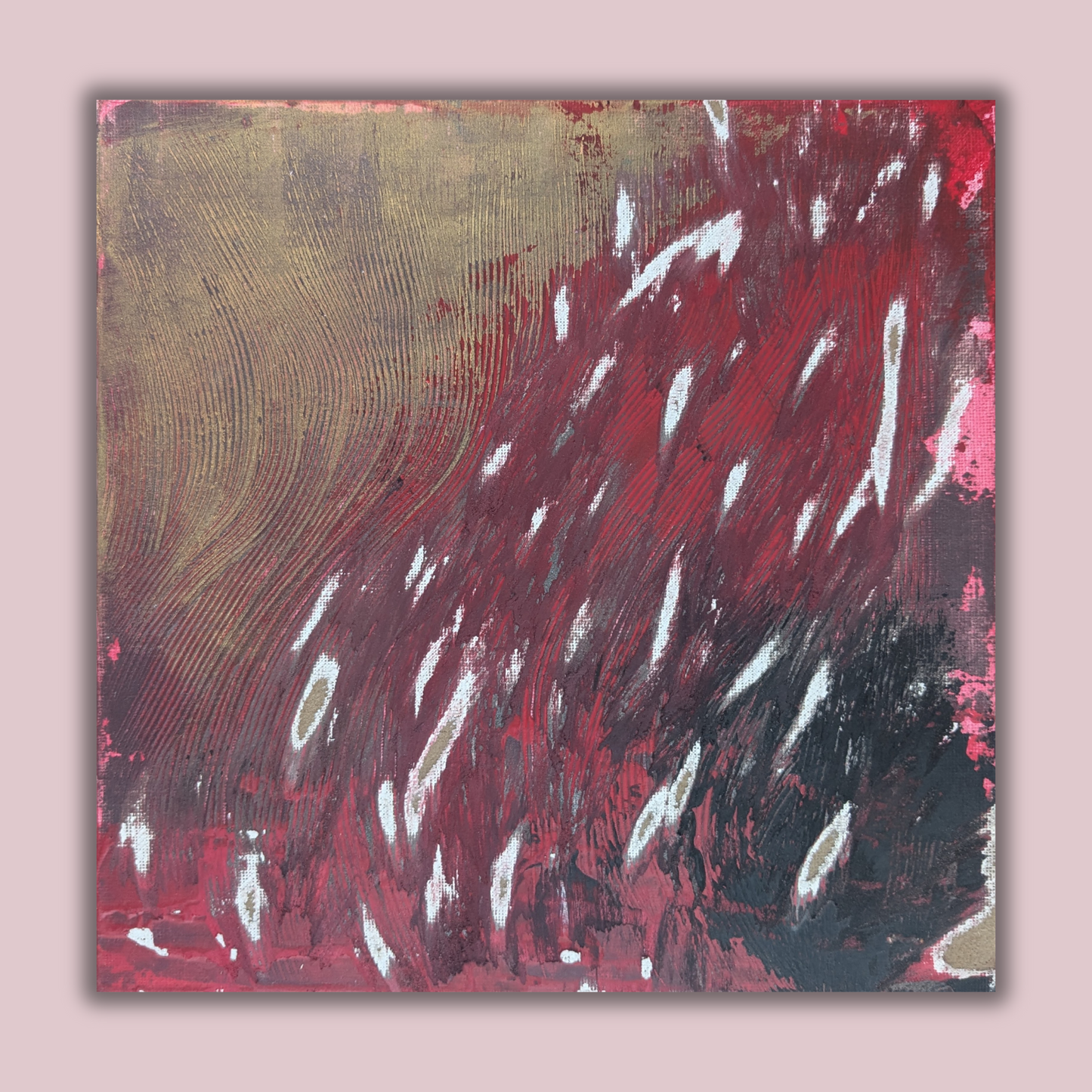 0418B - peinture acrylique originale 25x25cm (2025)