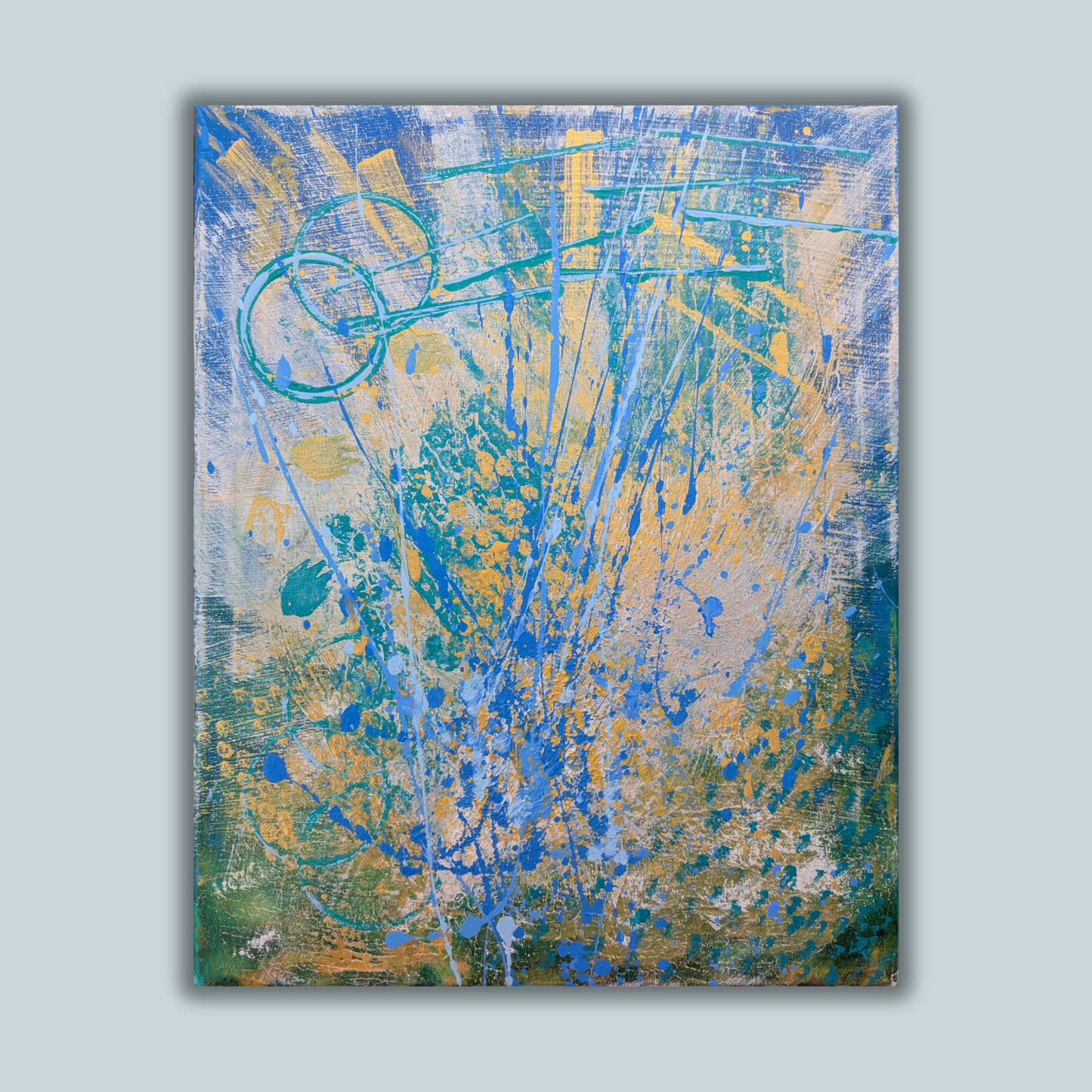 Energie libre - peinture acrylique originale 40x50cm (2025)