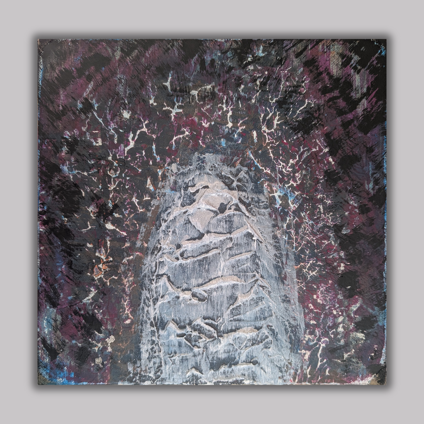 0418A - peinture acrylique originale 25x25cm (2025)