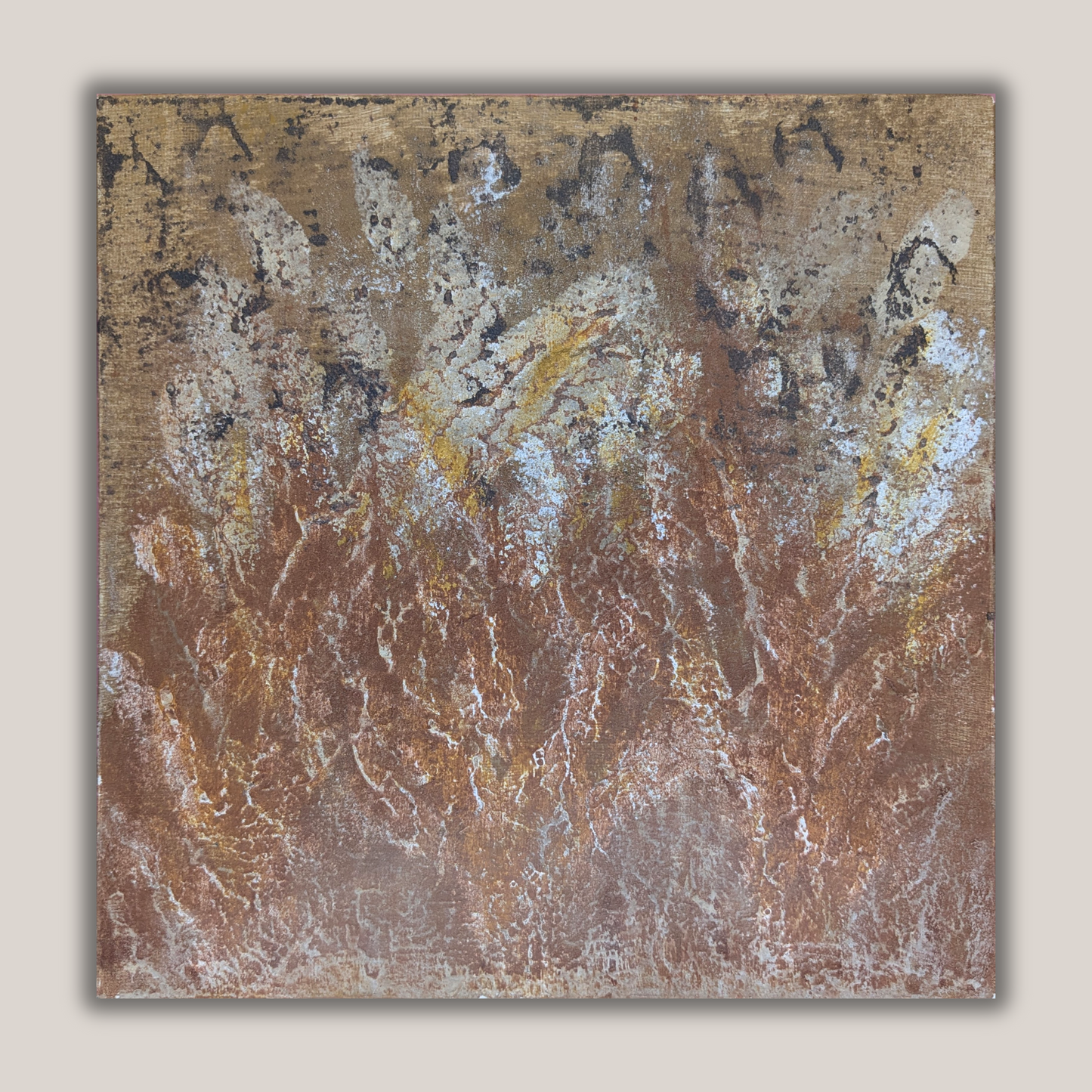 0331B - peinture acrylique originale 25x25cm (2025)