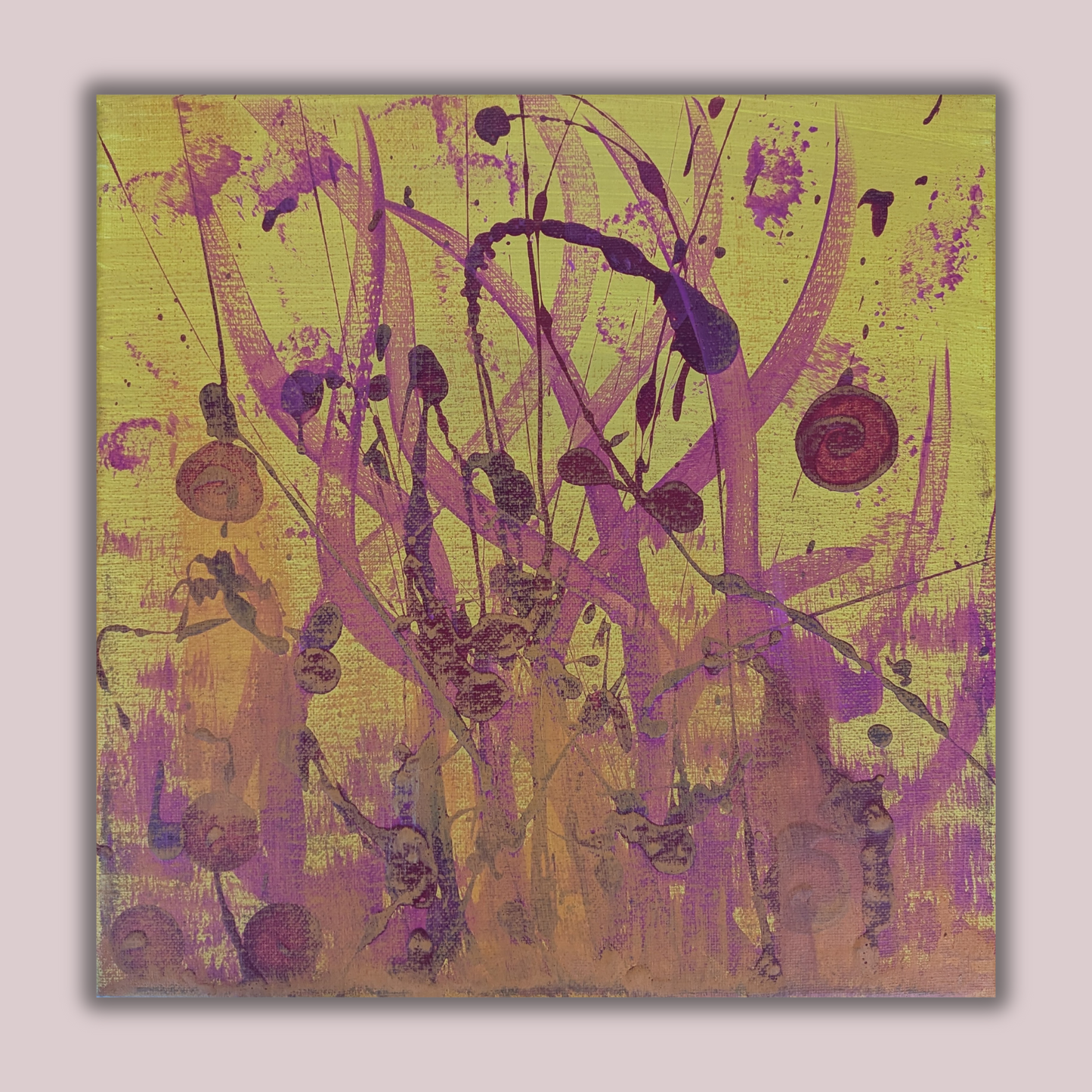 0331F - peinture acrylique originale 30x30cm (2025)