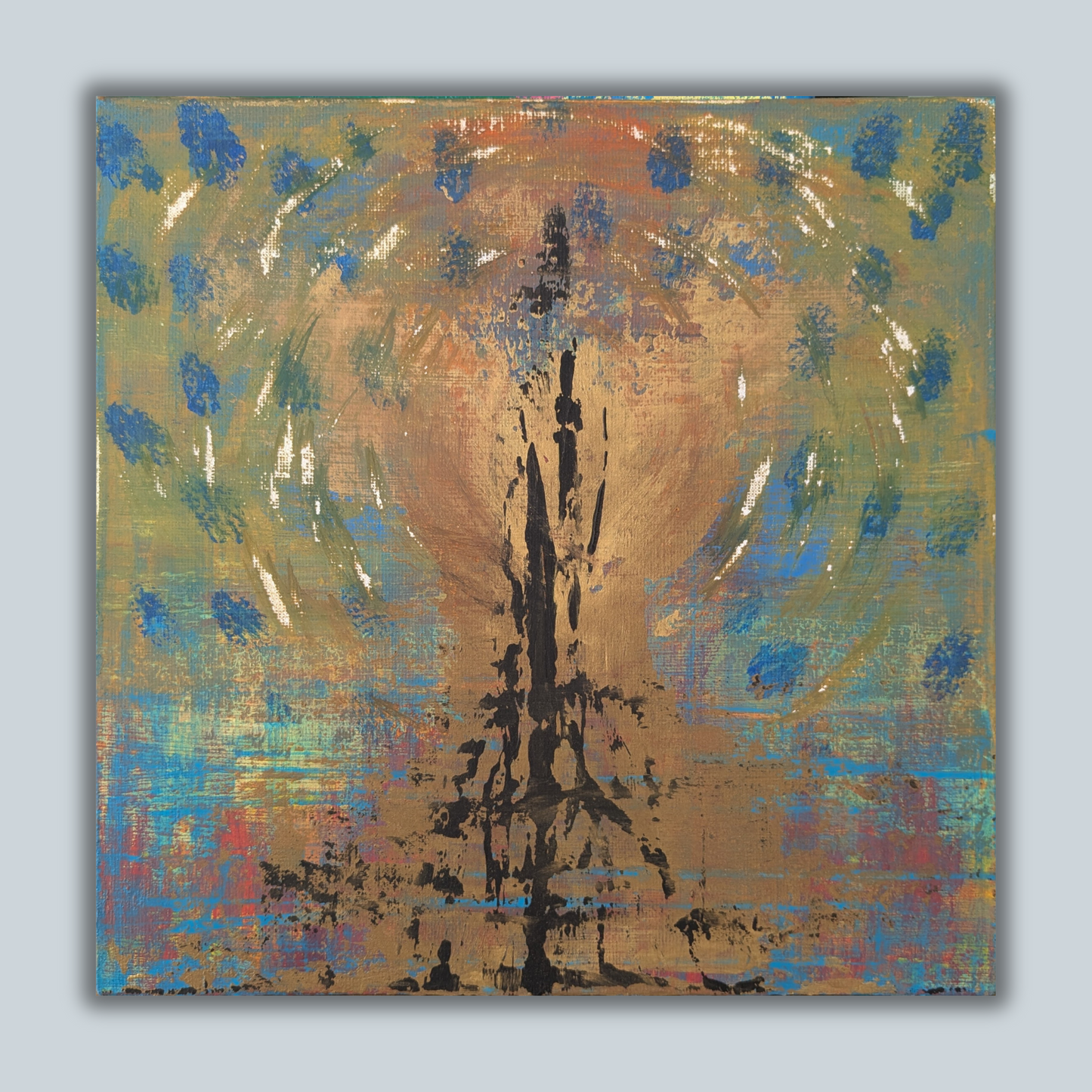 Signal - peinture acrylique originale 25x25cm (2025)