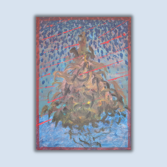 La première graine - peinture acrylique originale 50x70cm (2025)