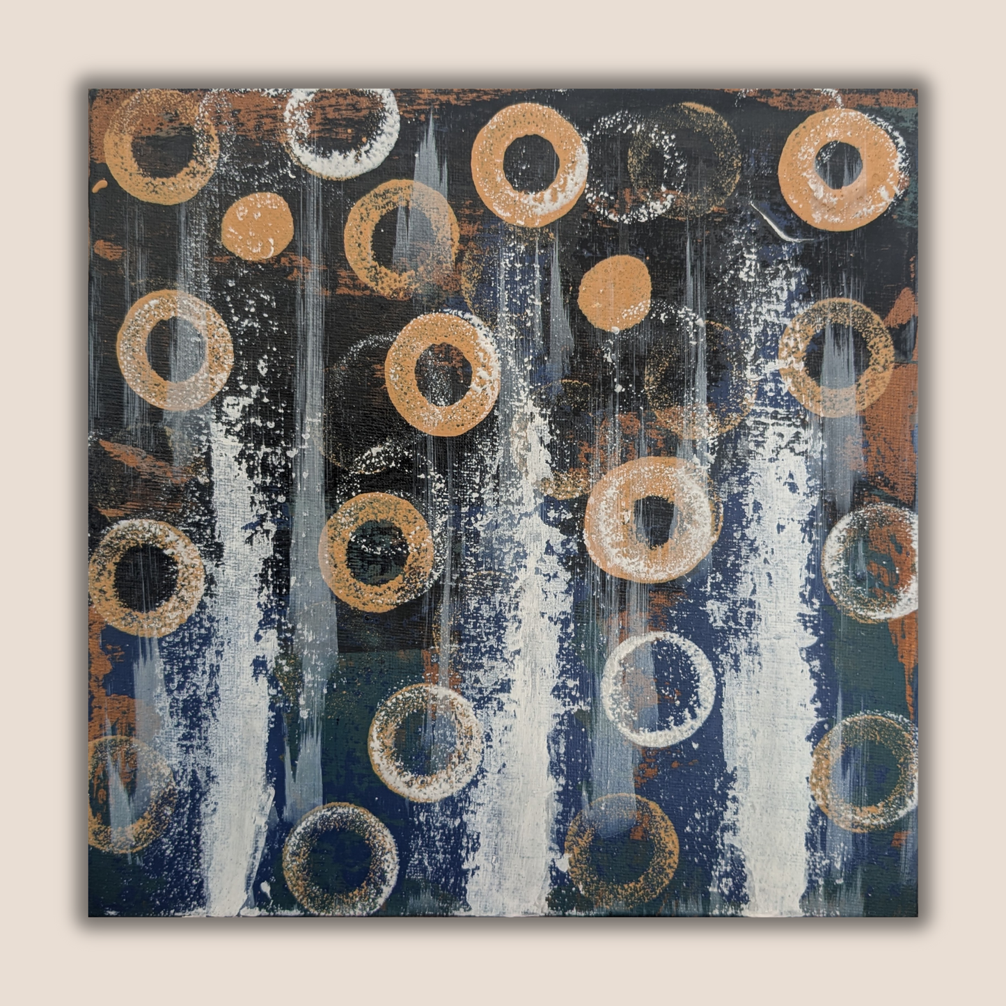 0408A - peinture acrylique originale 25x25cm (2025)