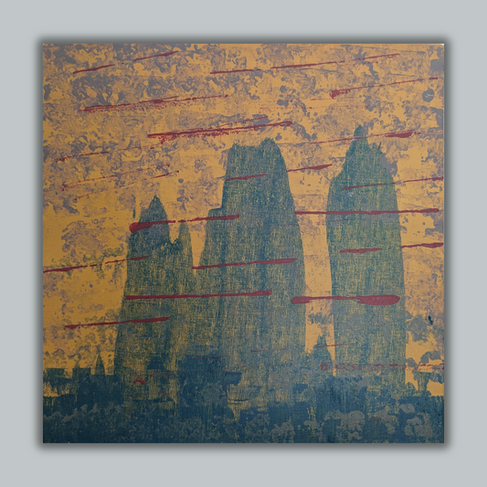 0408E - peinture acrylique originale 25x25cm (2025)