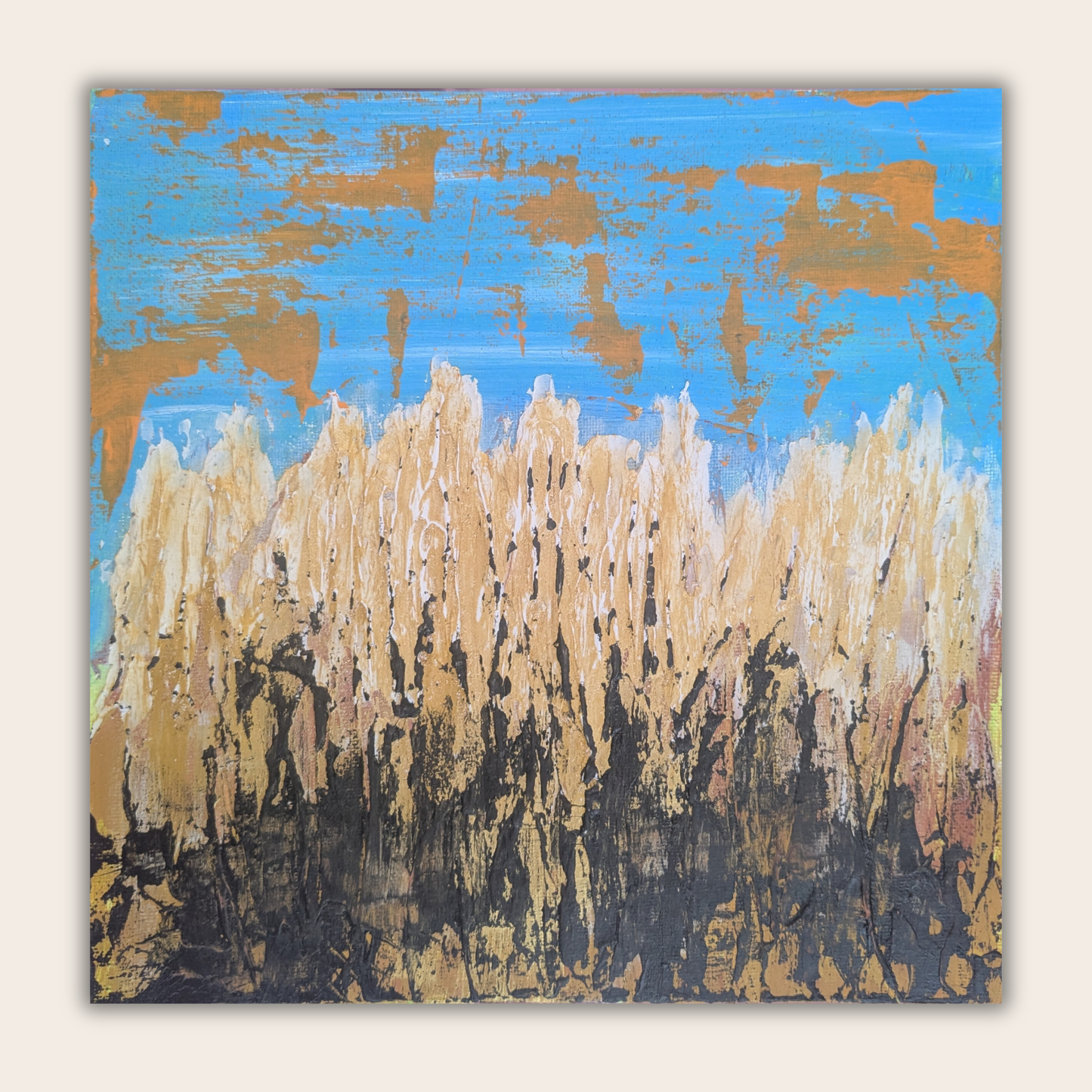 0320A - peinture acrylique originale 25x25cm (2025)