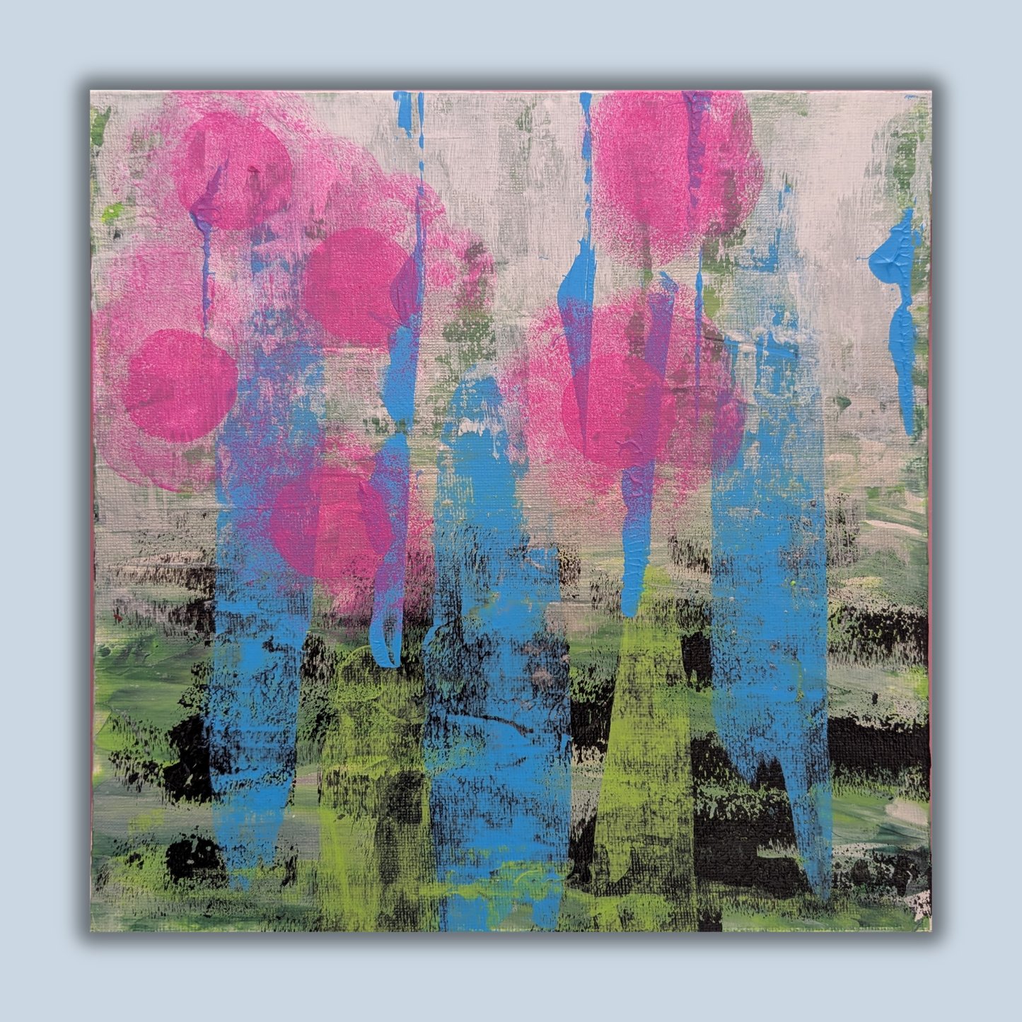 0317E - peinture acrylique originale 25x25cm (2025)