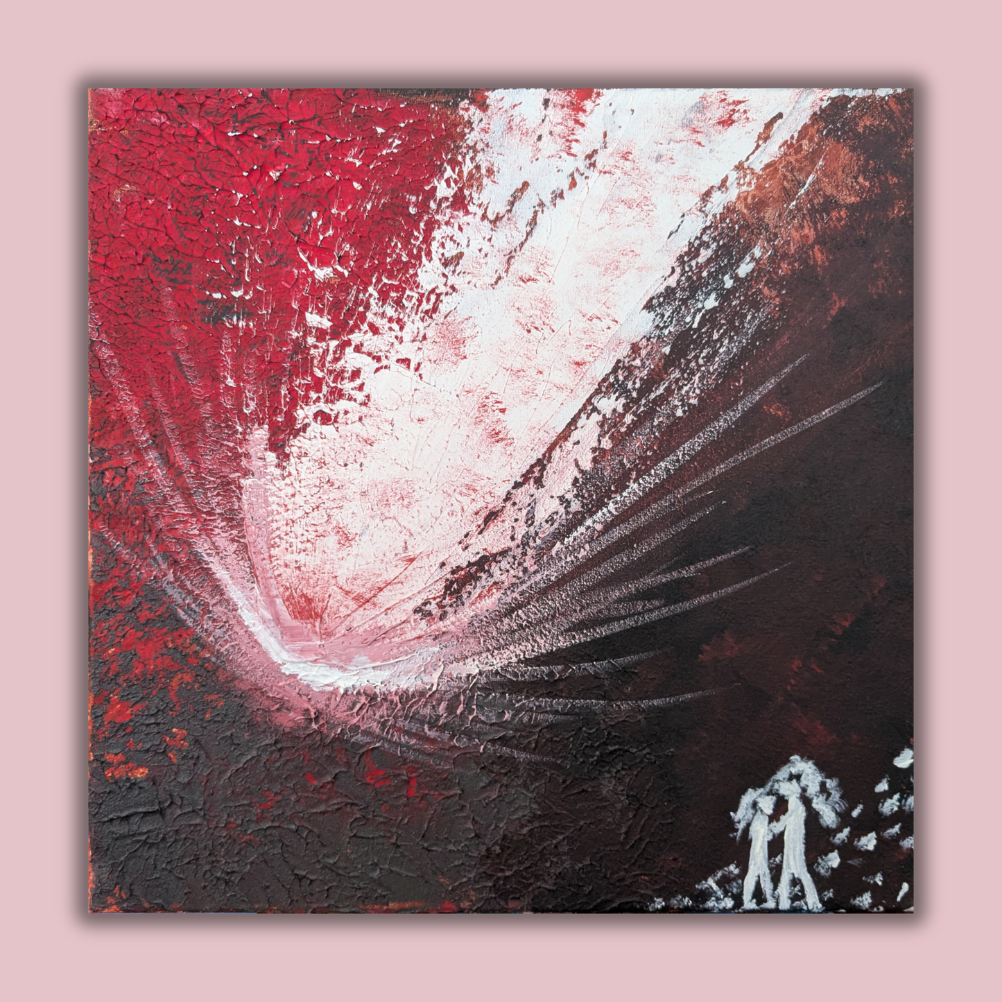 Météorite - peinture acrylique originale 40x40cm (2025)