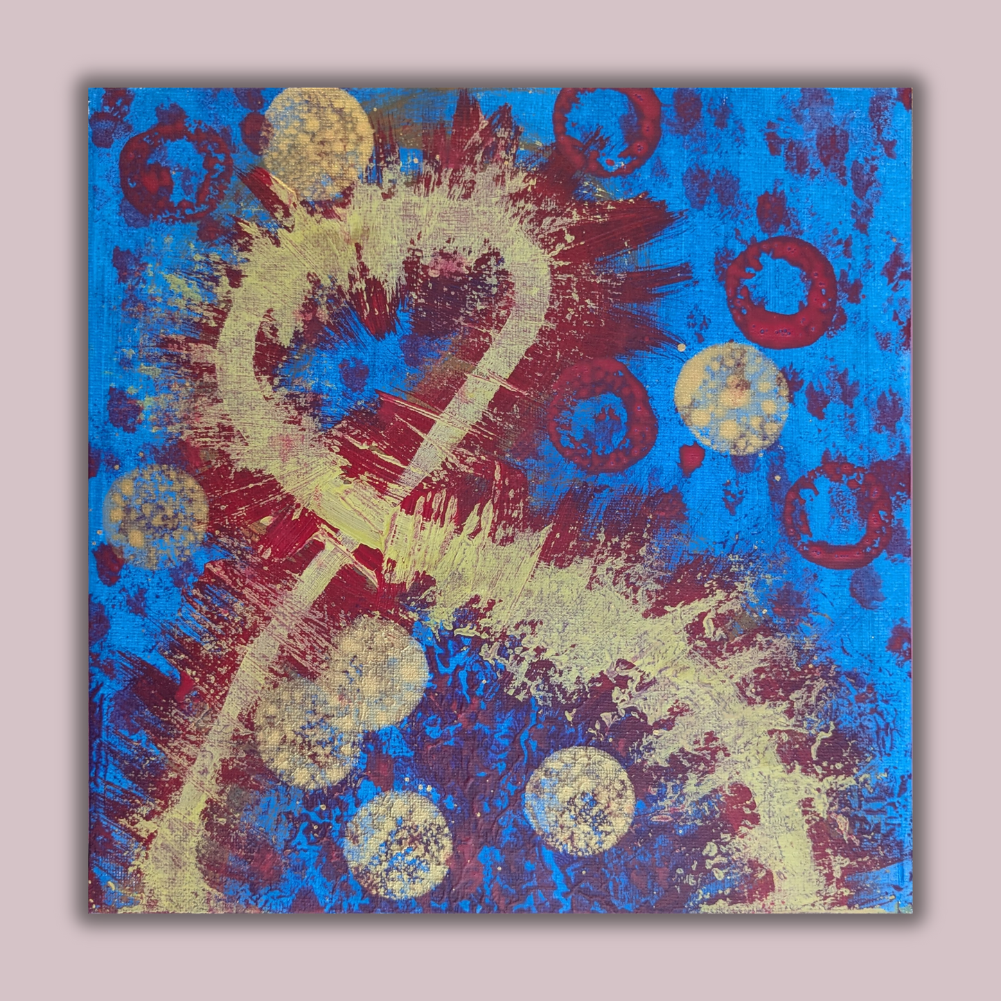 0415C - peinture acrylique originale 25x25cm (2025)