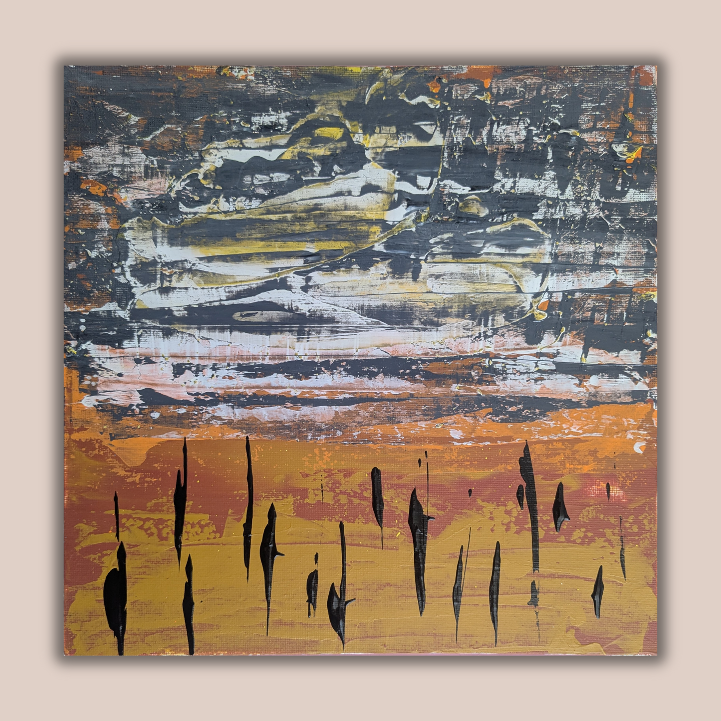 0313A - peinture acrylique originale 25x25cm (2025)